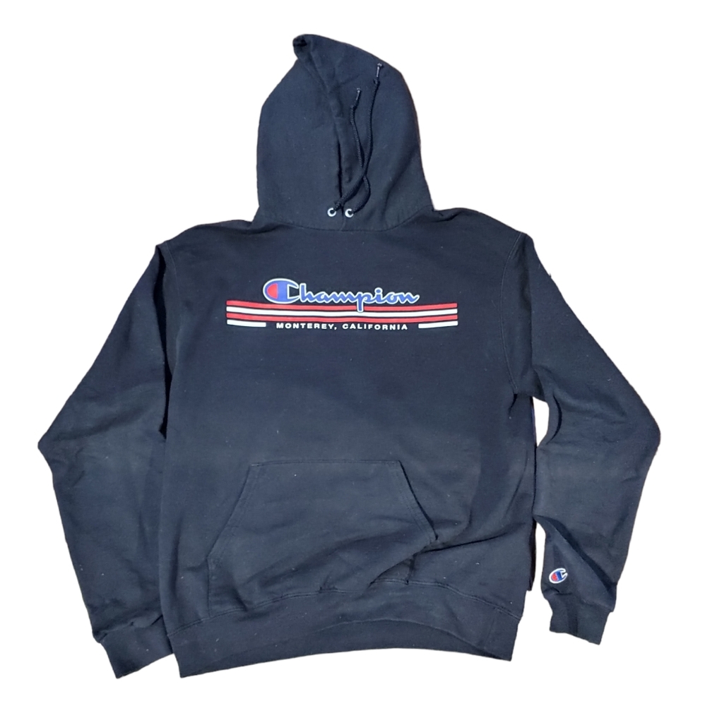 Champion Navy Blue Hoodie Sweatshirt Monterey California